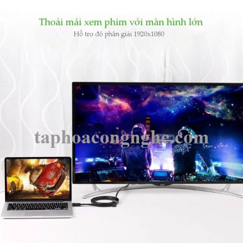 Ugreen 30451 3M màu Đen Cáp chuyển đỗi HDMI sang VGA kèm cổng trợ nguồn Micro USB MM101 30030451